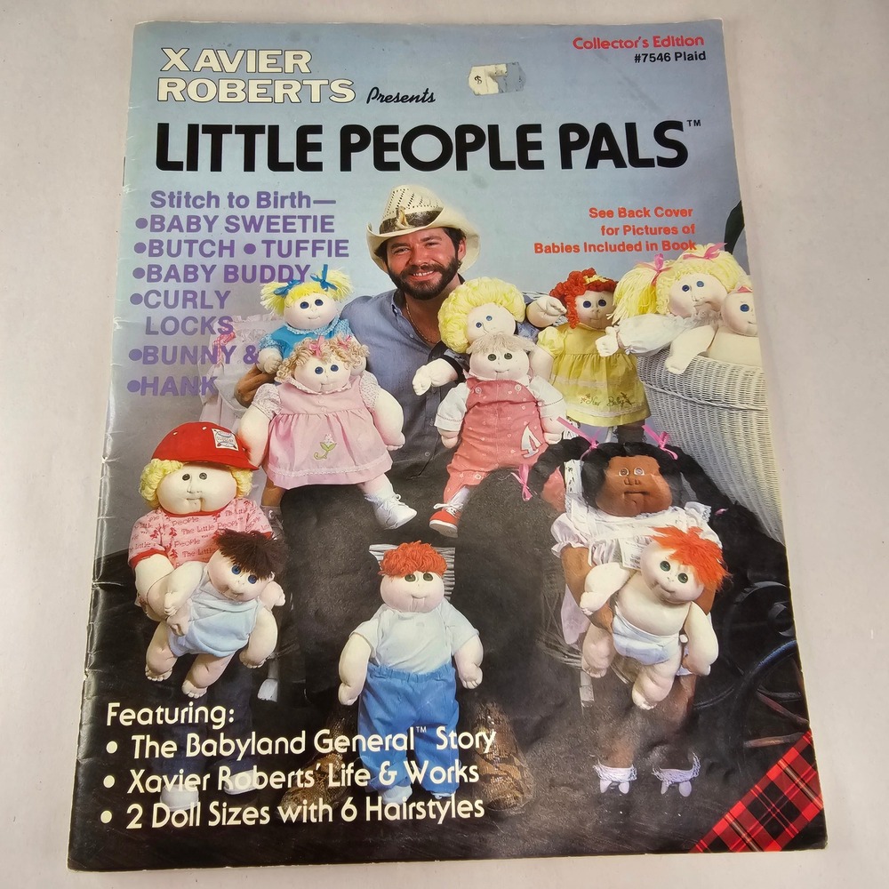 Xavier Roberts Little‎ People Pals Collector's Edition 7546 Plaid Craft Book